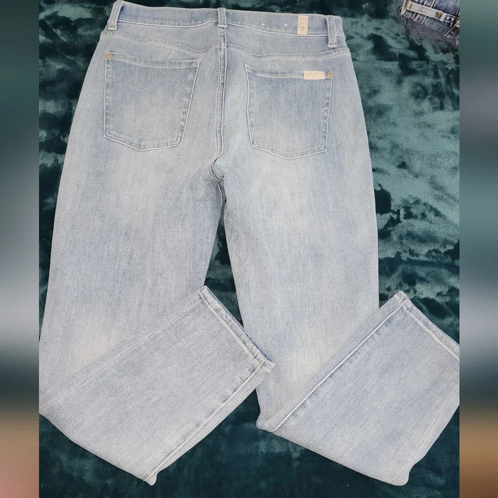 7 FOR ALL MANKIND High Waist Cropped Skinny KARMA - 29 NWOT - Picture 5 of 8